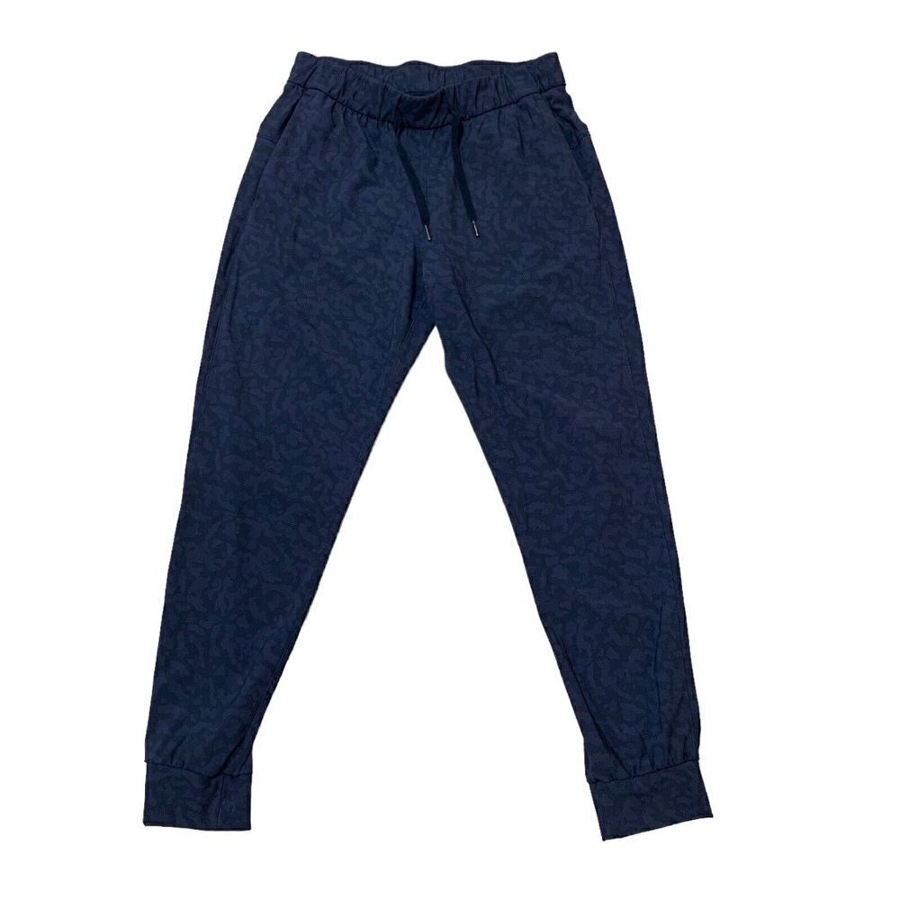 CRZ Yoga Women's M Medium Athletic Jogger Pants Animal Print Elastic Waist Gray